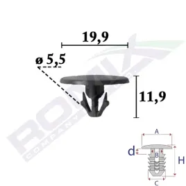 spinka-oslon-pod-silnik-toyota-lexus-opakowanie-10-sztuk-romix-c70706
