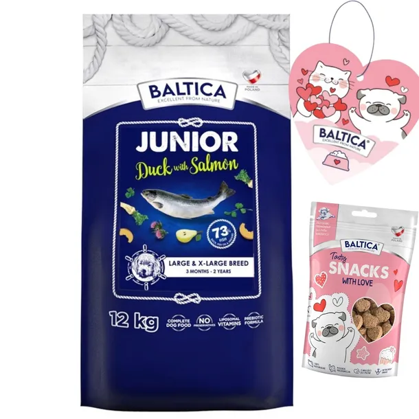 Baltica Junior Hypoallergenic LARGE 12kg Karma dla juniora z łososiem