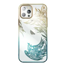 luksusowe-etui-iphone-14-z-krysztalami-kingxbar-phoenix-zloto-niebieskie
