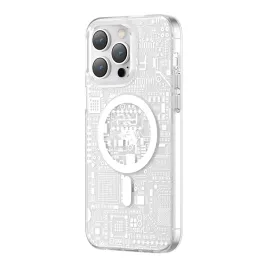 kingxbar-pqy-geek-series-magnetyczne-etui-iphone-14-plus-magsafe-srebrne
