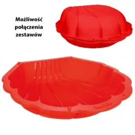 woopie-31484-piaskownica-muszelka-czerwona