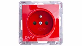 impresja-gniazdo-pojedyncze-z-u-data-z-przeslonami-czerwone-gp-1yzdp-m-00