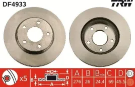 tarcza-ham-mitsubishi-p-lancer-08-trw-df4933