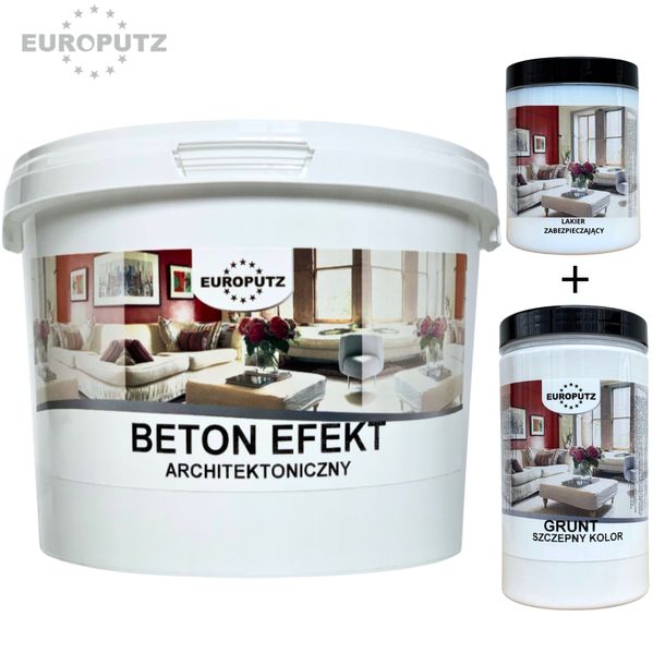 BETON ARCHITEKTONICZNY WEWNĘTRZNY ZESTAW 15 kg do 15 m² Kolor do wyboru OZDOBNY