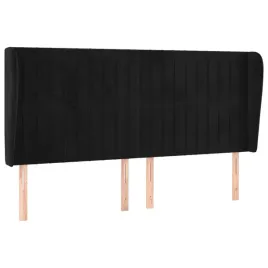 zaglowek-uszak-aksamit-czarny-203x23x118-128-cm