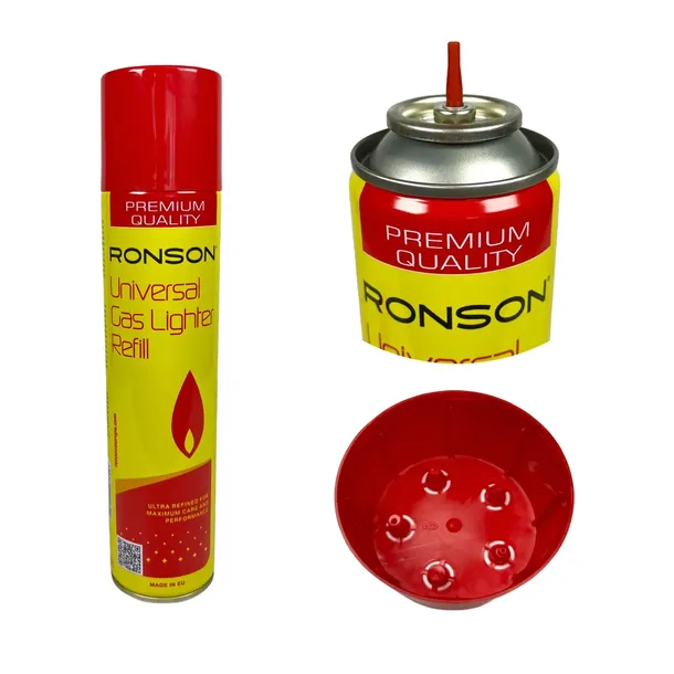 GAZ do ZAPALNICZEK RONSON 300ml do ZAPALAREK PALNIKÓW NABÓJ KARTUSZ GAZOWY