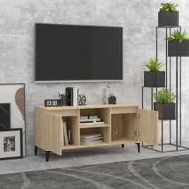 vidaxl-szafka-tv-metalowe-nozki-dab-sonoma-1035x35x50-cm