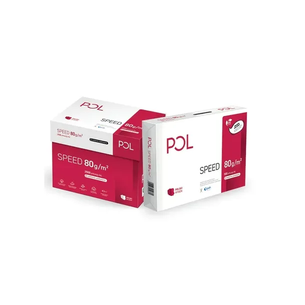 Papier Ksero A4 Polspeed Biurowy do Drukarki 80g/M 5 Ryz Karton 5x500 sztuk