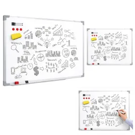 biala-tablica-magnetyczna-duza-60x45-suchoscieralna-flamastry-gabka