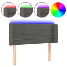 zaglowek-led-aksamit-83x16x78-88-cm-ciemnoszary