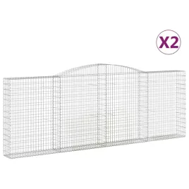 kosze-gabionowe-dekoracyjne-400x30x140-160-cm-srebrne