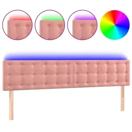 zaglowek-led-aksamitny-rozowy-200x5x78cm