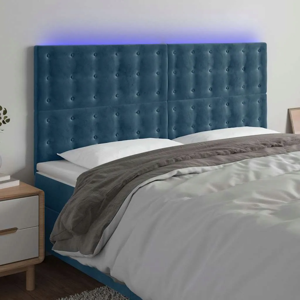 led-zaglowek-200x118-cm-ciemnoniebieski
