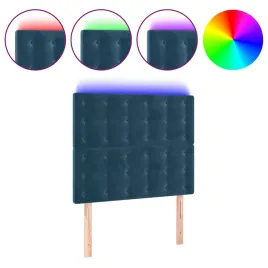 zaglowek-led-aksamitny-ciemnoniebieski-90x5x118cm