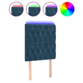 zaglowek-led-aksamit-ciemnoniebieski-80x7x118cm