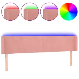 zaglowek-led-aksamitny-rozowy-183x16x78-88cm
