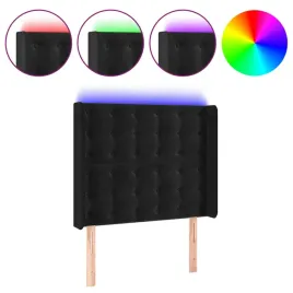 zaglowek-led-aksamitny-93x16x118-128-cm-czarny