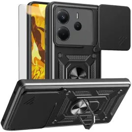etui-pancerne-do-xiaomi-redmi-note-14-5g-czarne-armor-ring-case-szklo-9h