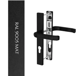 klamka-do-drzwi-saturn-32-ral-9005-czarna-mat-szyld-prostokatny-l92
