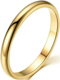 zlota-obraczka-elegancka-stylowa-minimalistyczna-pierscien-stal-szlachetna
