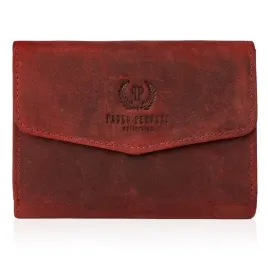elegancki-portfel-damski-czerwony-skorzany-vintage