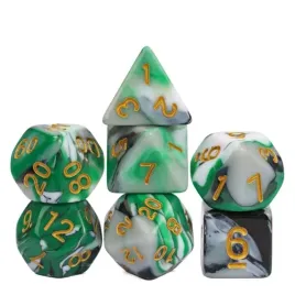 zestaw-7-kosci-zielone-black-biale-zloty-nadruk-d4-20-k20-rpg-dandd-mtg-board