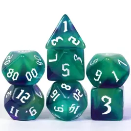 zestaw-7-kosci-zielone-fioletowe-bialy-nadruk-d4-20-k20-rpg-dandd-mtg-board