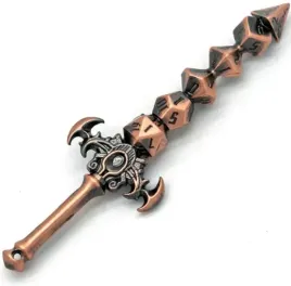 mini-miecz-z-kostek-metalowy-miedziany-copper-rpg-dandd-mtg-board-game