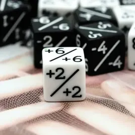 kosc-1-szt-d6-k6-counter-dice-zywica-biala-rpg-dandd-mtg-magic-the-gathering