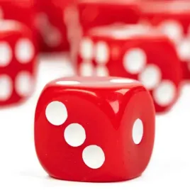 kosc-1szt-d6-k6-czerwona-dice-red-classic-rpg-dandd-mtg-gry-planszowe