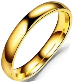zlota-obraczka-pierscionek-stal-szlachetna-gold