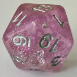 kosc-d20-do-gry-rozowa-srebrna-brokat-dandd-handmade-high-q-baldur-s-gate-mtg