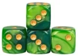 kosc-1szt-d6-k6-zielona-perla-dice-rpg-dandd-mtg-gry-planszowe-board-game