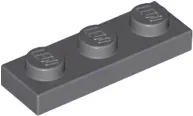 lego-ciemny-szary-plate-plytka-1x3-3623-dbg