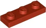 lego-czerwony-plate-plytka-1x3-3623-red