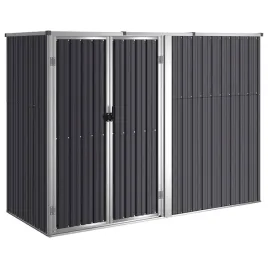 szopa-ogrodowa-225x89x159-161cm-antracyt-stal-galwanizowana
