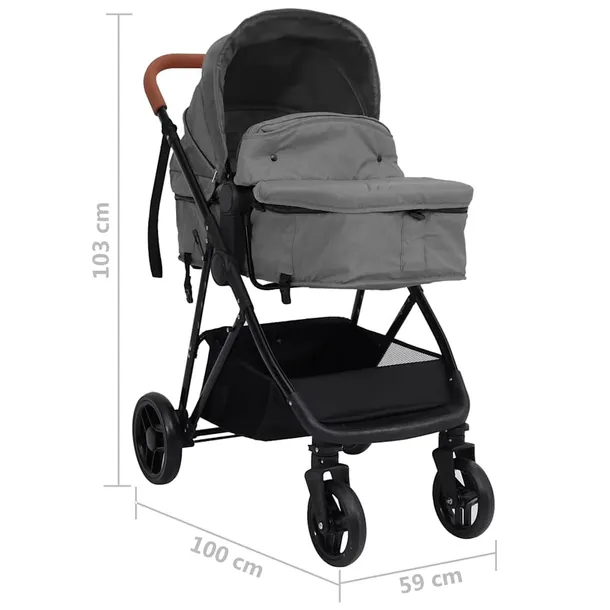 wozek-2w1-spacegrey-59x100x103-cm-stan-nowy
