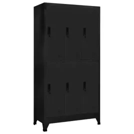 szafka-zamykana-90x45x180-cm-stal-czarna-6-drzwiczek-z-zamkami