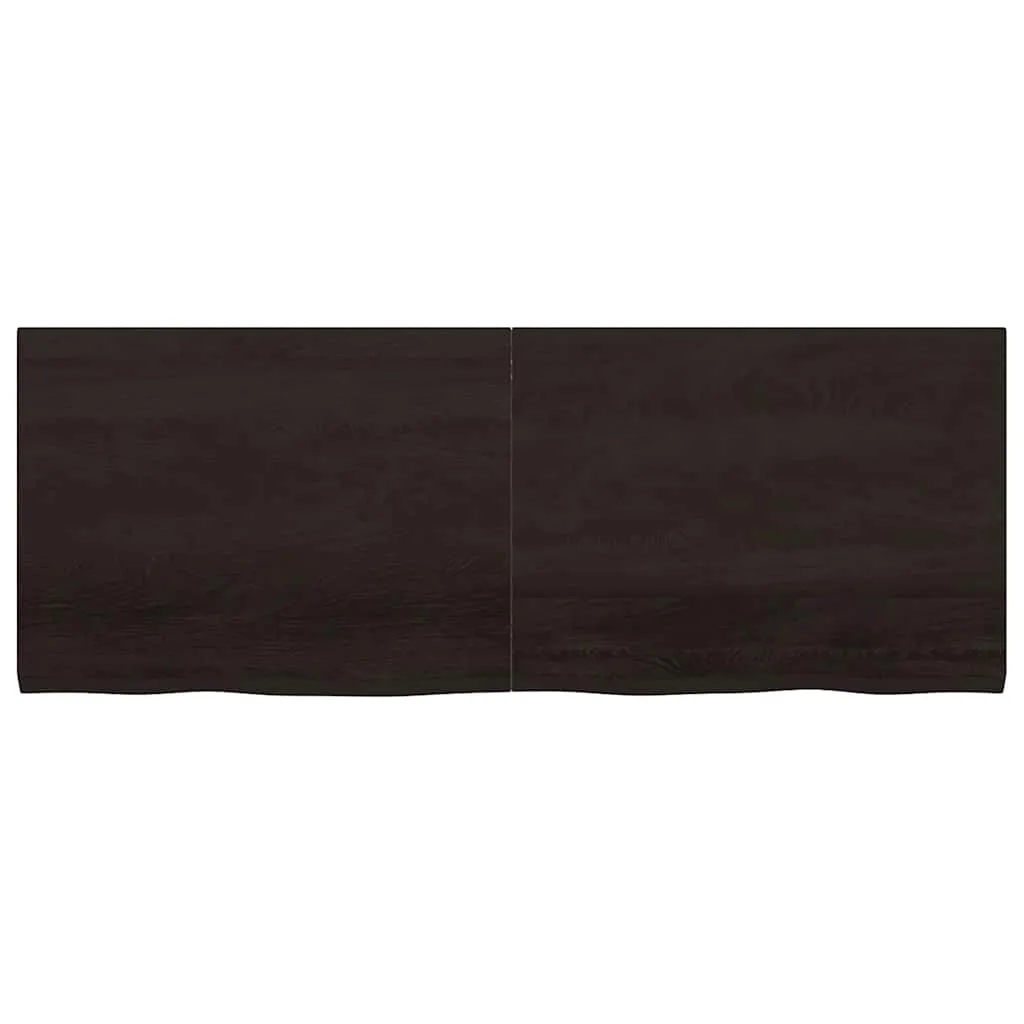 polka-scienna-debowa-160x60-cm-ciemny-braz-stan-nowy