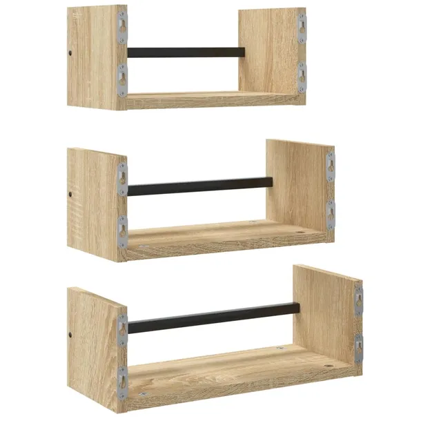 polki-scienne-dab-sonoma-30-35-40-cm-stan-nowy