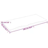polka-scienna-debowa-100x50x2cm-rustic-brazowa-stan-nowy