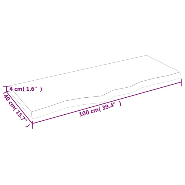 polka-scienna-rustykalna-100x40cm-dab-naturalny-stan-nowy