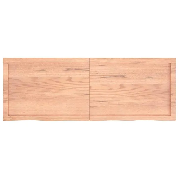 polka-scienna-rustykalna-debowa-140x50-cm-jasnobrazowa-stan-nowy