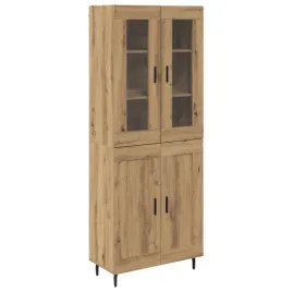 highboard-2-szt-dab-rzemieslniczy-material-drewnopochodny