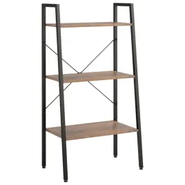 regal-drabinowy-3-poziomowy-56x35x108-cm-ciemnobrazowy-czarny