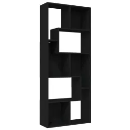 regal-na-ksiazki-drewniany-czarny-67x24x161-cm
