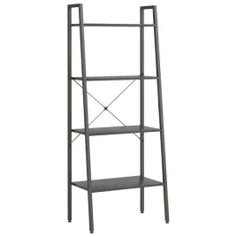 regal-drabinowy-4-poziomowy-czarny-56x35x140-cm