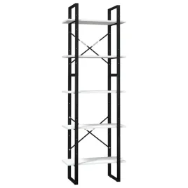 regal-na-ksiazki-drewno-metal-bialy-60x30x105-60x30x70-cm