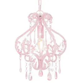lampa-sufitowa-z-koralikami-rozowy-24x32cm