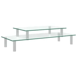 podstawka-pod-monitor-2-poziomowa-szklo-przezroczyste-39x24x66cm